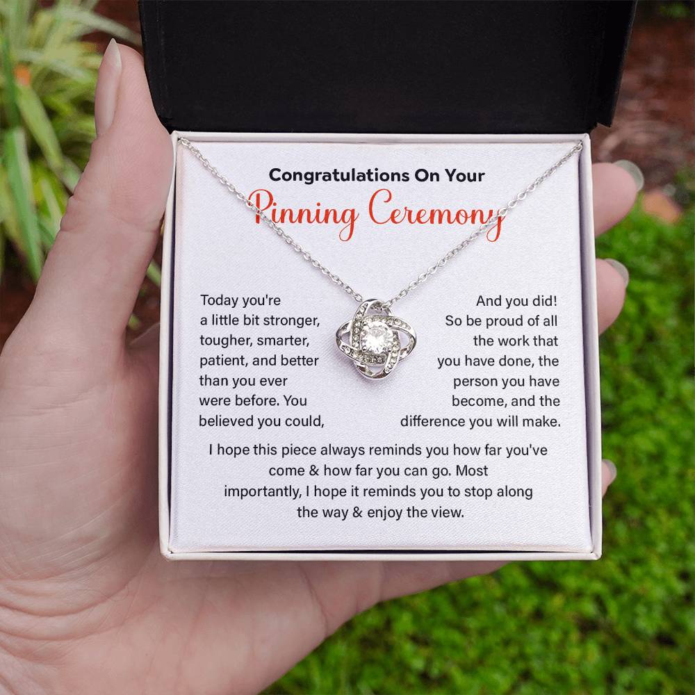 Congratulations On Your Pinning Ceremony Strength And Determination Jewelry Enjoy The View Necklace Best Wishes Necklace Path To Success Necklace Personal Growth Jewelry Motivational Jewelry For New Beginnings Meaningful Gift For Graduates