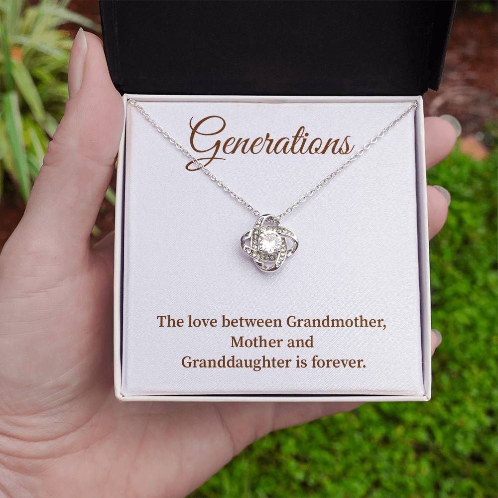 To Our Generations Generations necklace gift Heartfelt gift for family Grandmother mother granddaughter necklace Jewelry gift for mother Generational love jewelry Special gift for family members Sentimental keepsake for family