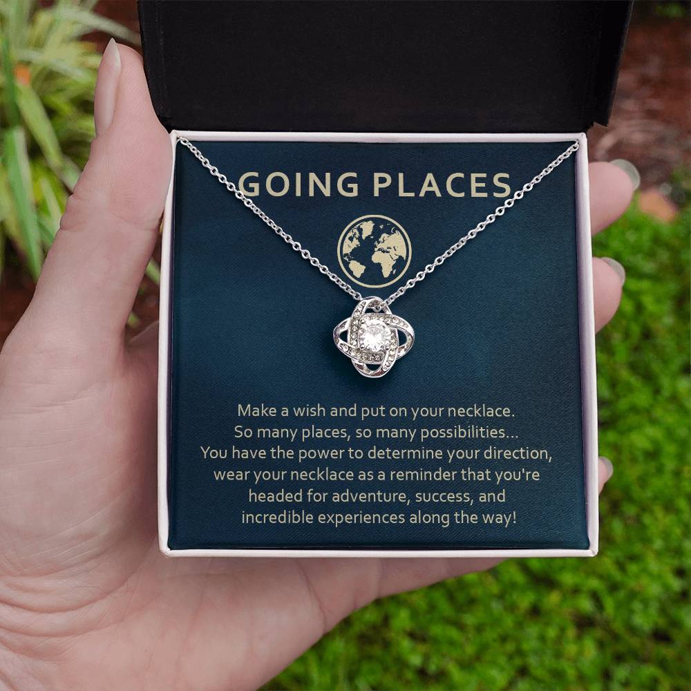 Adventure Awaits Necklace Gift – Going Places Card Insert