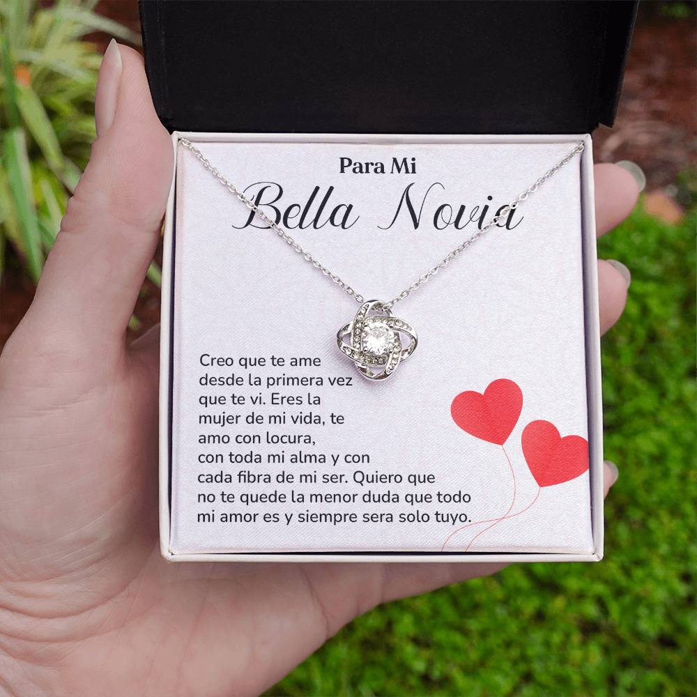 Collar Para Mi Bella Novia Amor Eterno Para Novia Mensaje Personalizado Para Ella Regalo Pasional Para Mi Novia Collar De Amor Para Ella Regalo De Aniversario Para Mi Novia Regalo De San Valentín Para Novia Regalo Para Mujer Especial Joyería Romántica