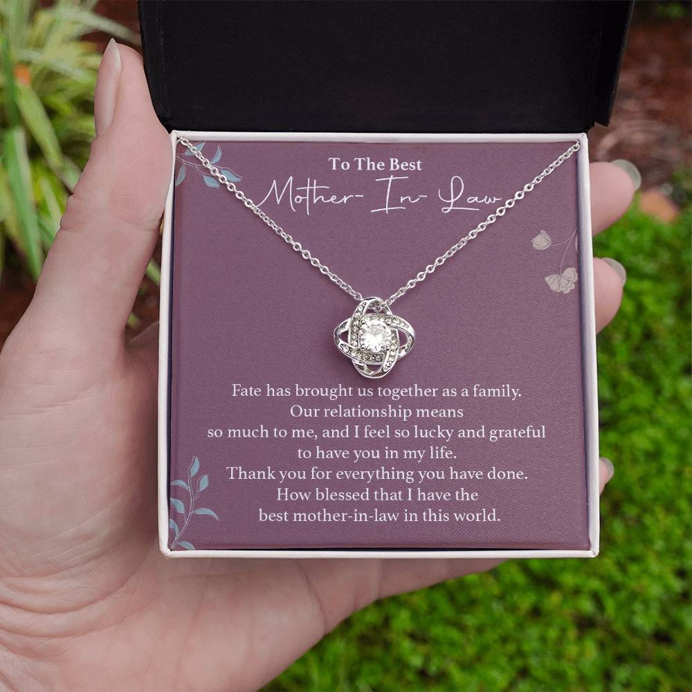 To The Best Mother-in-law Necklace Necklace For Thanking Mother-in-law Necklace For Mother-in-law On Wedding Day Necklace For Groom’s Mother Special Bond With Mother-in-law Necklace Sentimental Keepsake For Mother-in-law Best Mother-in-law Necklace Gift