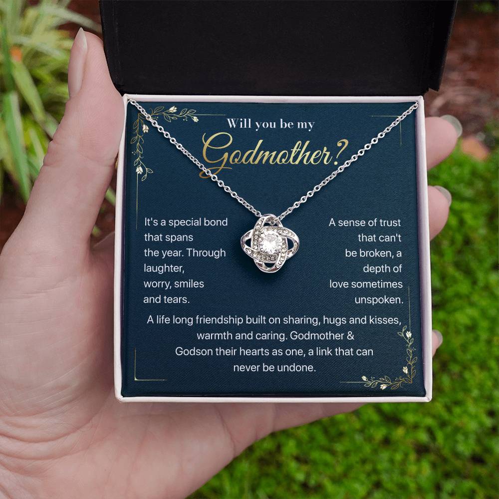 Will you be my Godmother Endless Support Necklace Bright Future Necklace Faithful Godmother Jewelry Strength In Unity Necklace Empowering Presence Jewelry Enduring Bond Necklace Emotional Support Pendant Inspirational Connection Jewelry