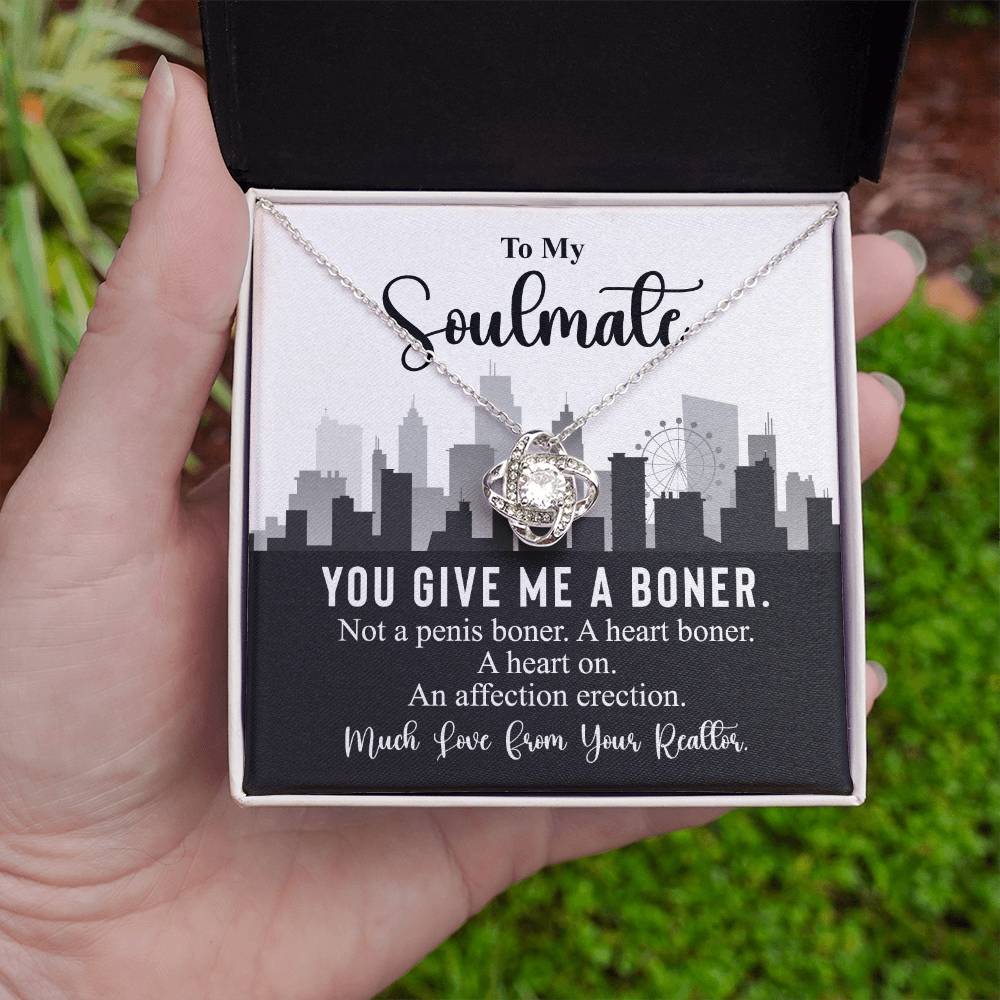 Funny Realtor Necklace Gift for Soulmate Woman