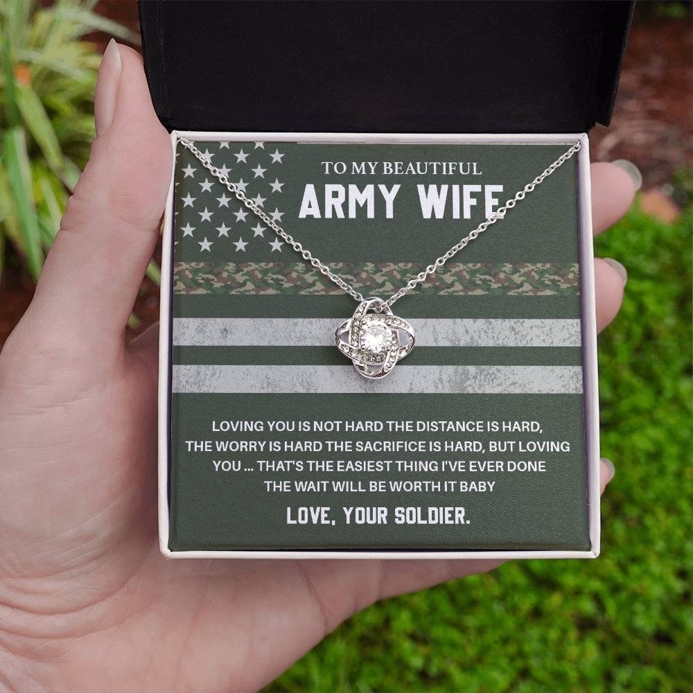Army Wife Gift from Soldier – With Message Card