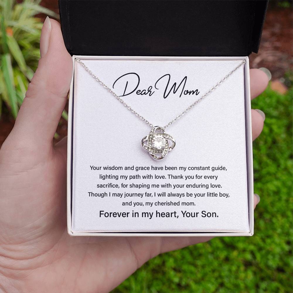 Dear Mom Mother’s Day Necklace For Cherished Mom Best Birthday Gift Thoughtful Anniversary Jewelry Unique Christmas Necklace Thoughtful Necklace With Message Card Just Because Necklace