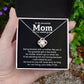 Wedding Day Necklace Gift for Mom from Daughter