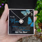 To My Mom Necklace Gift, Special Mother's Gifts, Mom Birthday Gift, Mother's Gift For Mom From Daughter And Son, 925 Silver Necklace Love Knot Necklace With Meaningful Message Card And Box.