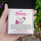 Mother Necklace Gift from Daughter with Gift Card