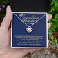 Graduation Necklace Gift For Women With Message Card