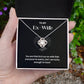 Kickass Ex-Wife Necklace Gift with Message Card