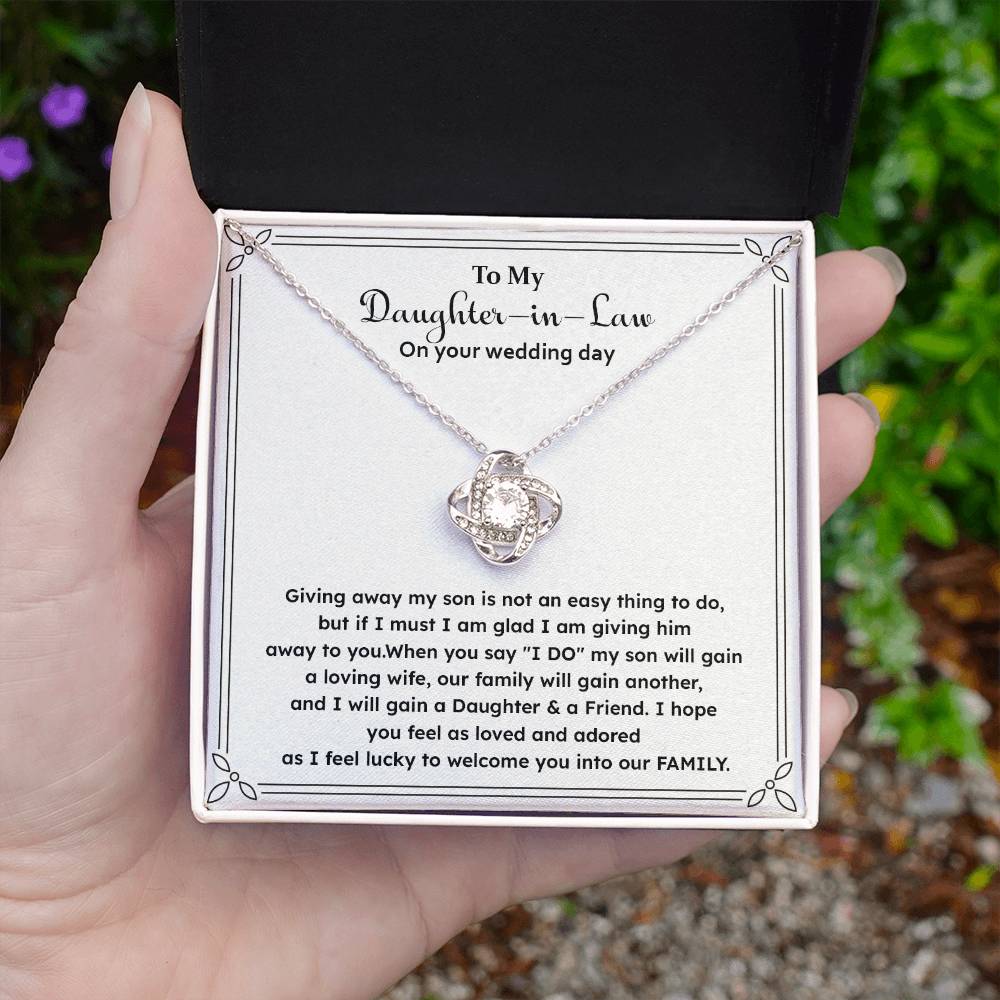 Wedding Gift for Daughter-in-Law – Message Card Jewelry