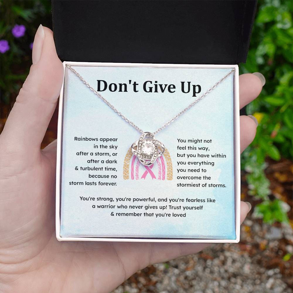 Don't Give Up Strength In Adversity Jewelry Don't Give Up Necklace Gift From Your Husband Meaningful Gift Supportive Gift Motivational Jewelry Never Give Up Necklace Breast Cancer Necklace For Soulmate Personal Growth Jewelry