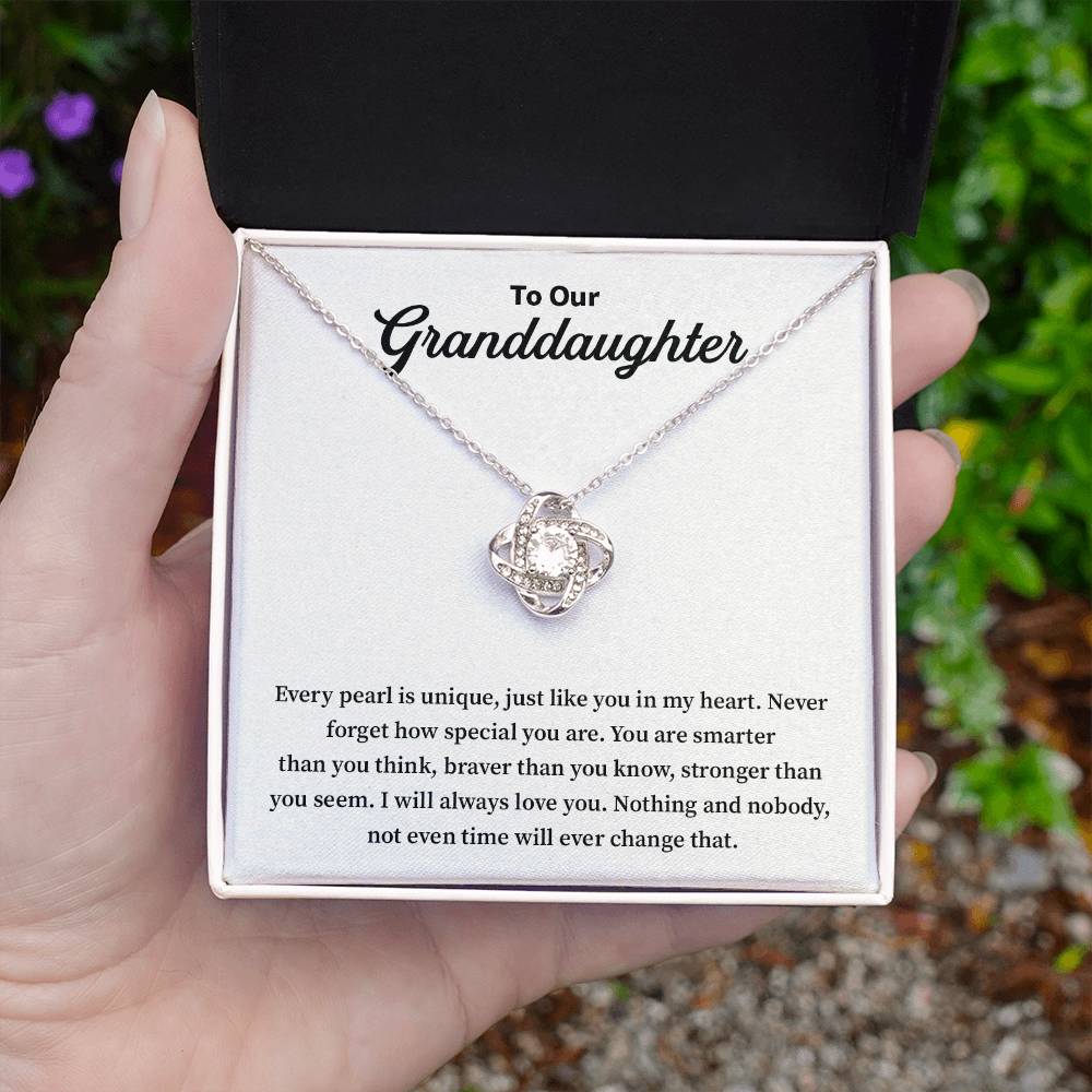 To Our Granddaughter Granddaughter Necklace Gift Sentimental Jewelry For Granddaughter Emotional Keepsake For Granddaughter Jewelry Gift For Granddaughter Unique Pearl Necklace Special Gift For Granddaughter Meaningful Gift For Granddaughter