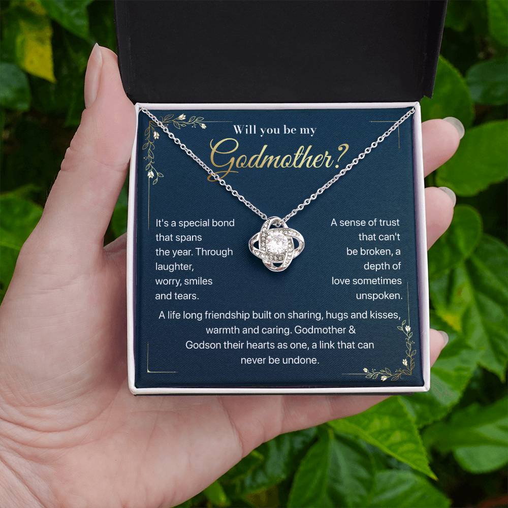 Will you be my Godmother Endless Support Necklace Bright Future Necklace Faithful Godmother Jewelry Strength In Unity Necklace Empowering Presence Jewelry Enduring Bond Necklace Emotional Support Pendant Inspirational Connection Jewelry