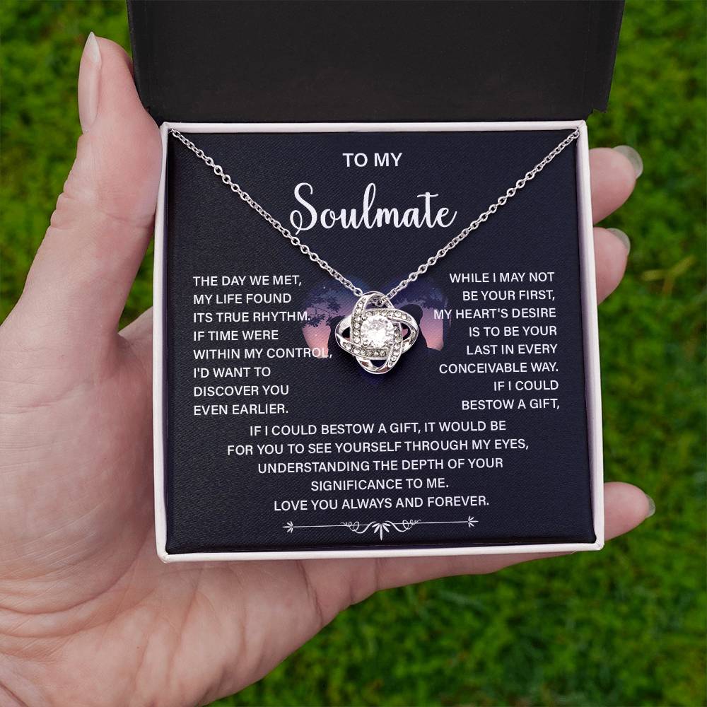 Soulmate Necklace Gift – Love You Always & Forever