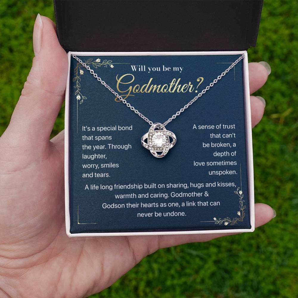 Will you be my Godmother Endless Support Necklace Bright Future Necklace Faithful Godmother Jewelry Strength In Unity Necklace Empowering Presence Jewelry Enduring Bond Necklace Emotional Support Pendant Inspirational Connection Jewelry