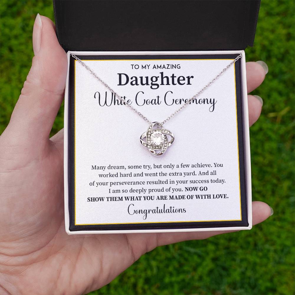 White Coat Ceremony Gift For Daughter Necklace With Gift Box
