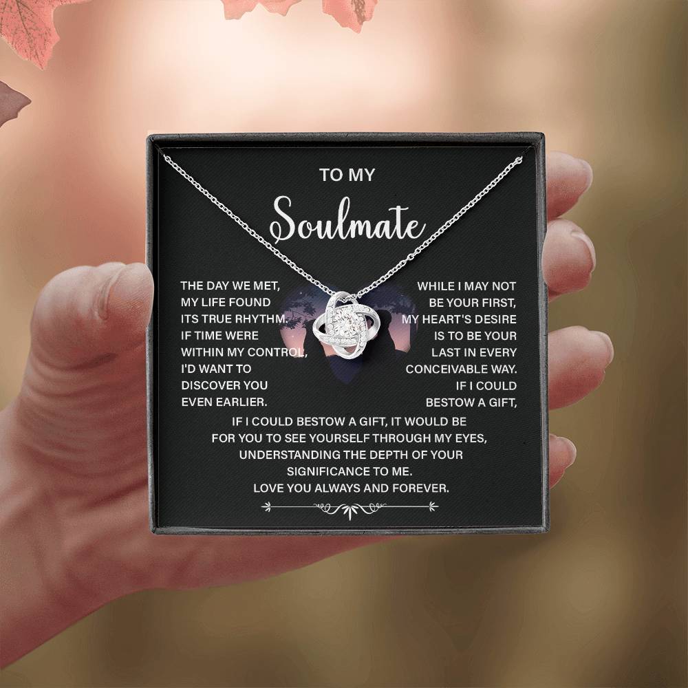 Soulmate Necklace Gift – Love You Always & Forever