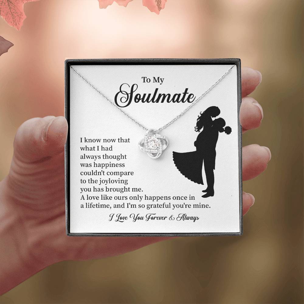 Soulmate Necklace – Gift for Wife or Girlfriend with Romantic Message