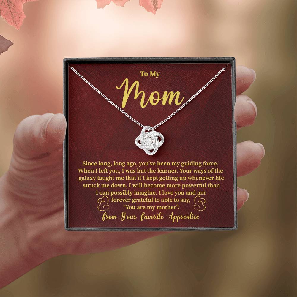 Funny Galaxy Mom Necklace Gift – with Message Card