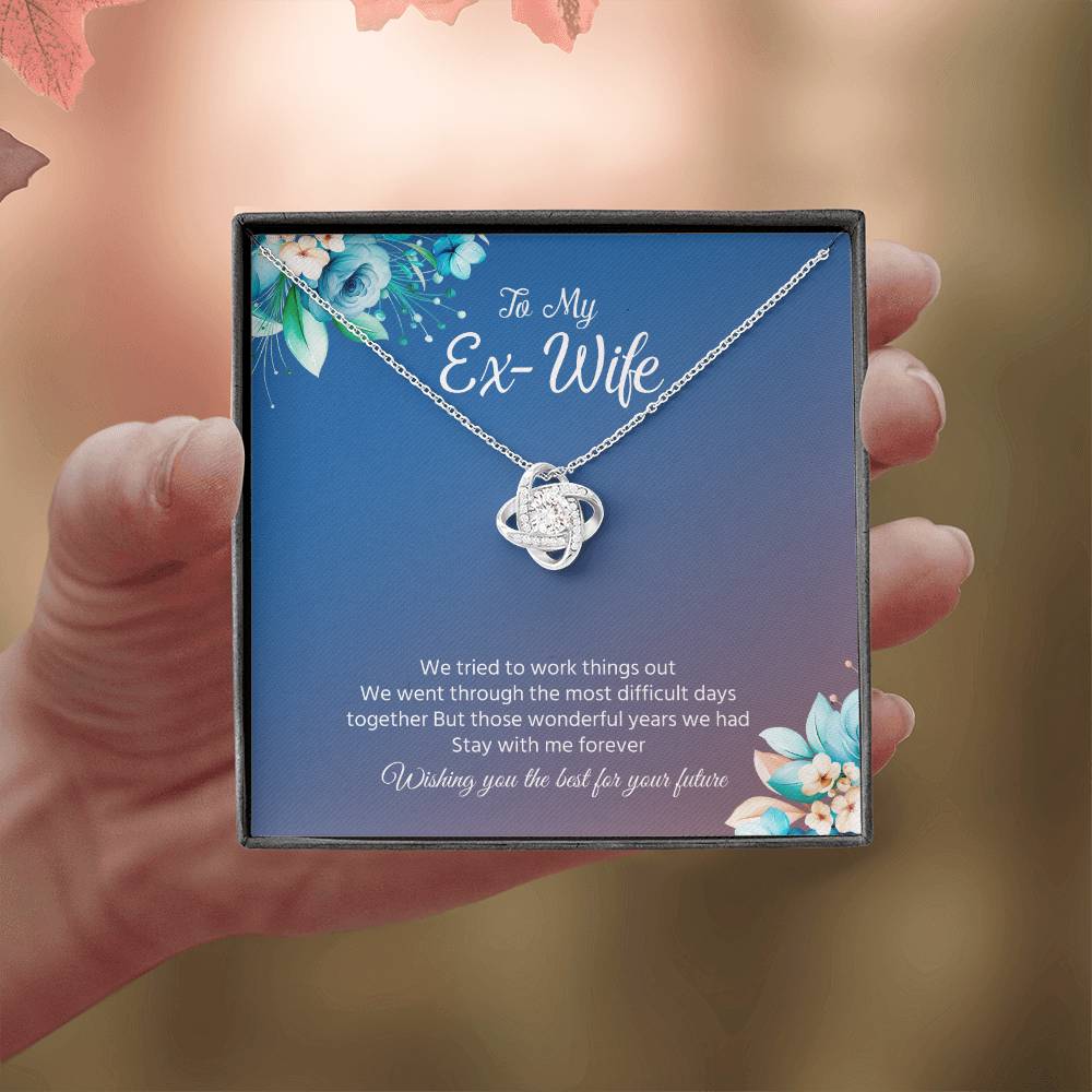 Ex-Wife Necklace Gift – Wishing You the Best Message Card