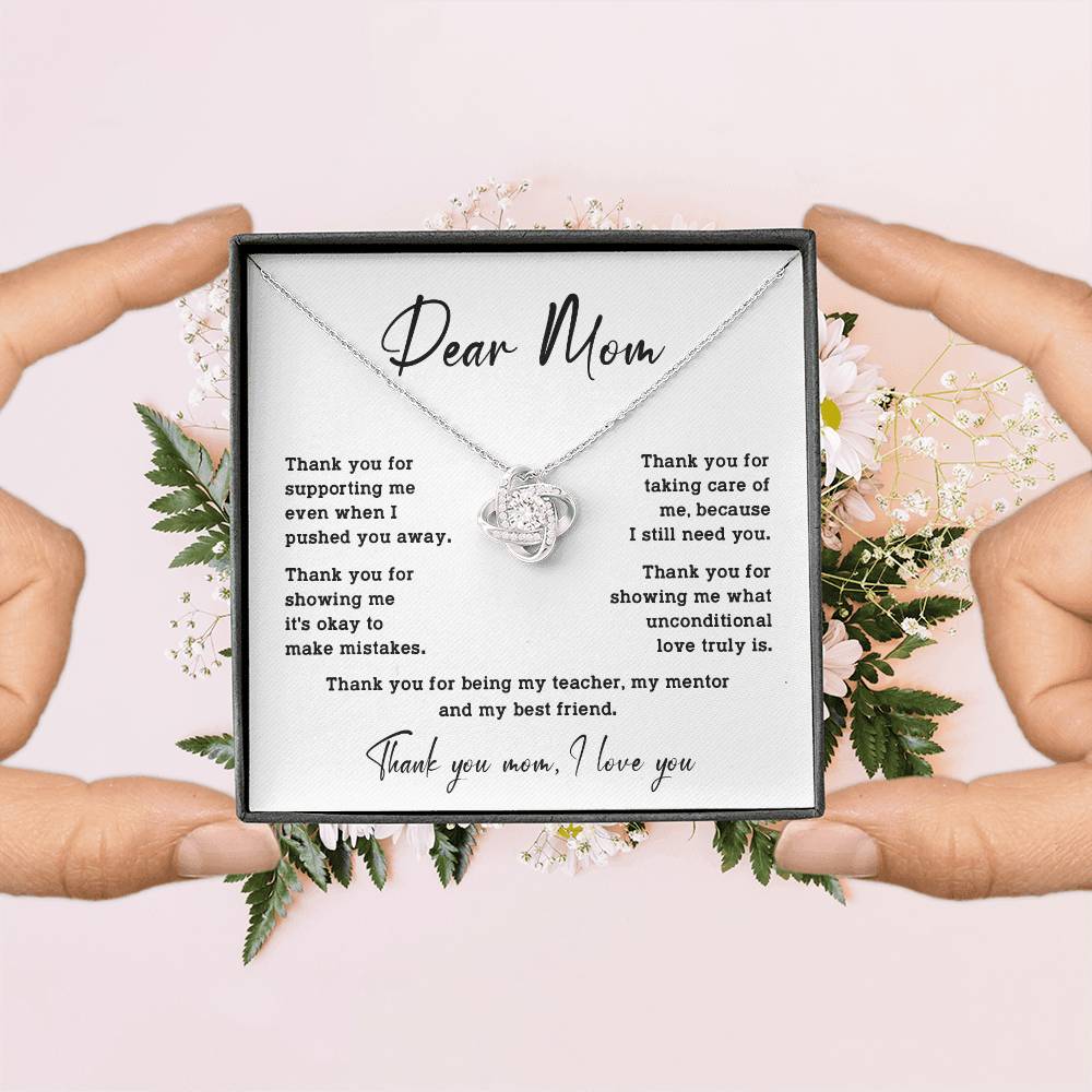 Dear Mom Dear Mom Necklace Gift Heartfelt Gift For Mom Bond With Mom Necklace Forever Loved Mom Necklace Thoughtful Gift For Mom Unique Gift For Mother-child Bond Meaningful Gift For Mom Special Occasion Gift For Mom Unique Family Bond Necklace