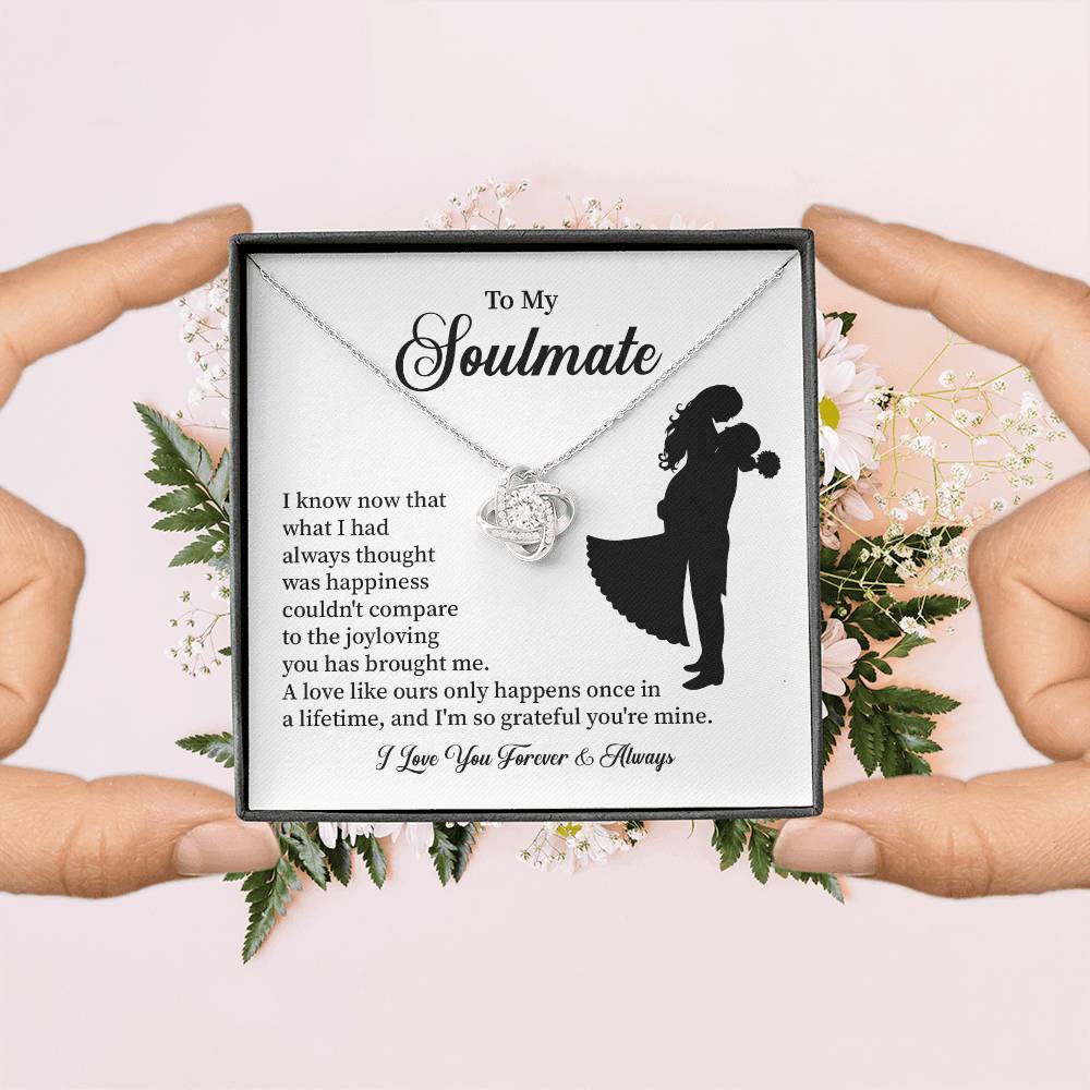 Soulmate Necklace – Gift for Wife or Girlfriend with Romantic Message