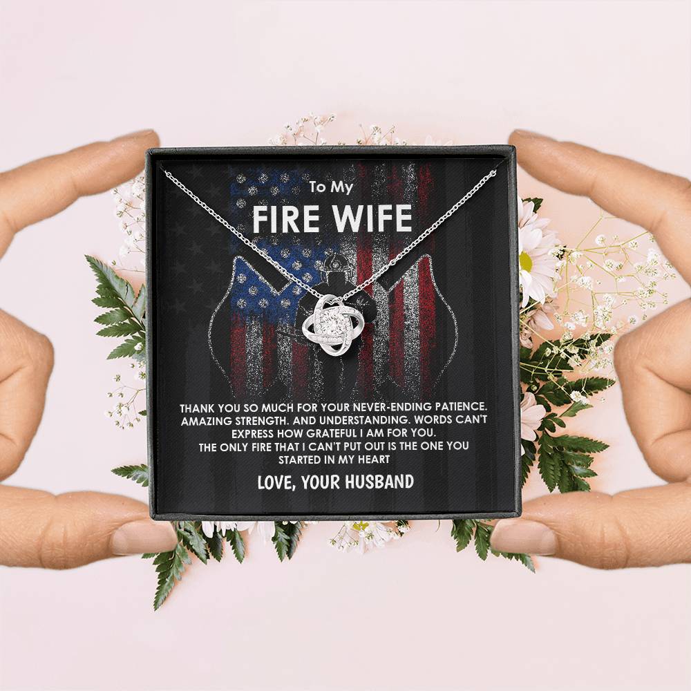 To My Fire Wife Necklace Gift from Husband