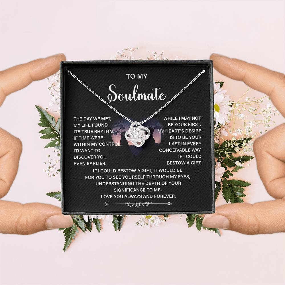 Soulmate Necklace Gift – Love You Always & Forever