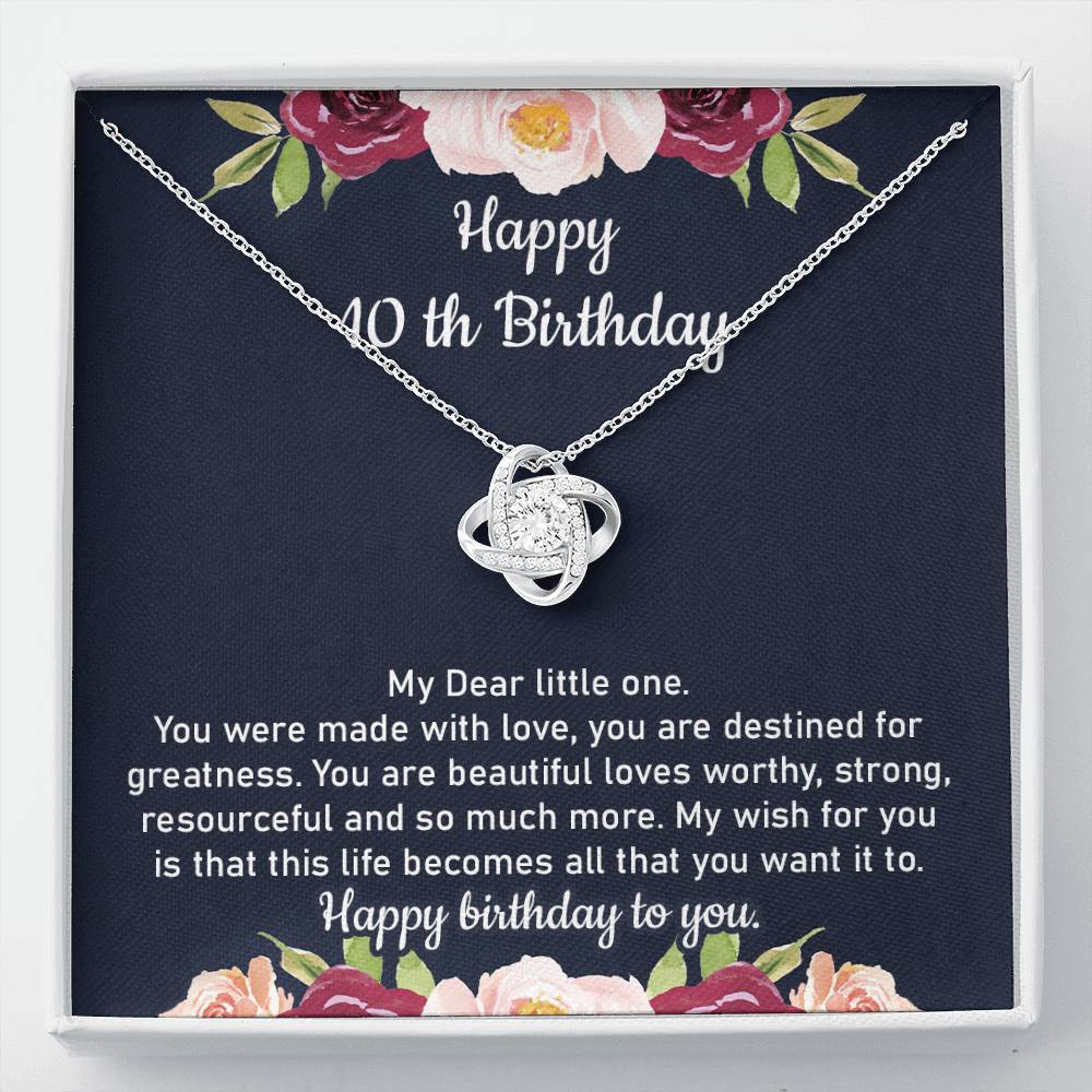 10th Birthday Necklace from Mom to Daughter