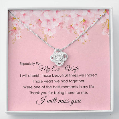 To My Ex-Wife Necklace Gift – With Message Card