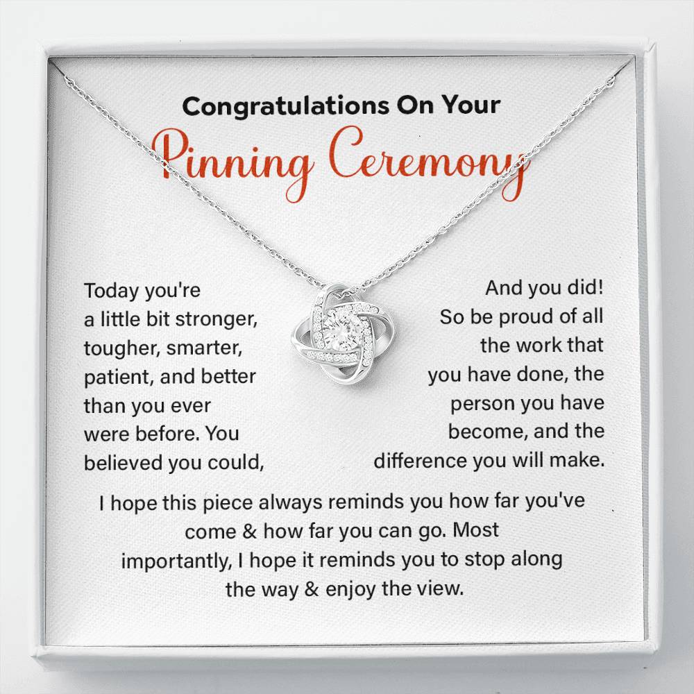 Congratulations On Your Pinning Ceremony Strength And Determination Jewelry Enjoy The View Necklace Best Wishes Necklace Path To Success Necklace Personal Growth Jewelry Motivational Jewelry For New Beginnings Meaningful Gift For Graduates