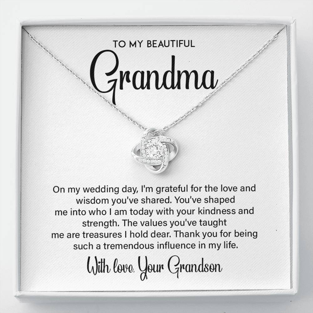 TO MY BEAUTIFUL Grandma On my wedding.