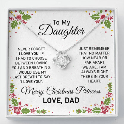 Christmas Necklace Gift for Daughter from Dad
