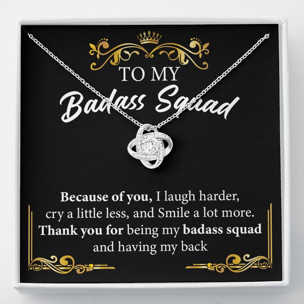 Badass Squad Necklace Gift for Best Friends
