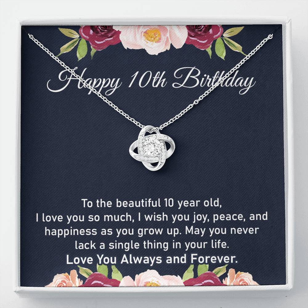 10th Birthday Gift Necklace for Little Girl