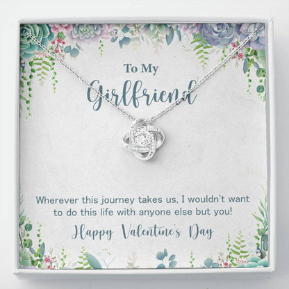 Girlfriend Necklace Gift for Valentine's Day Journey Love