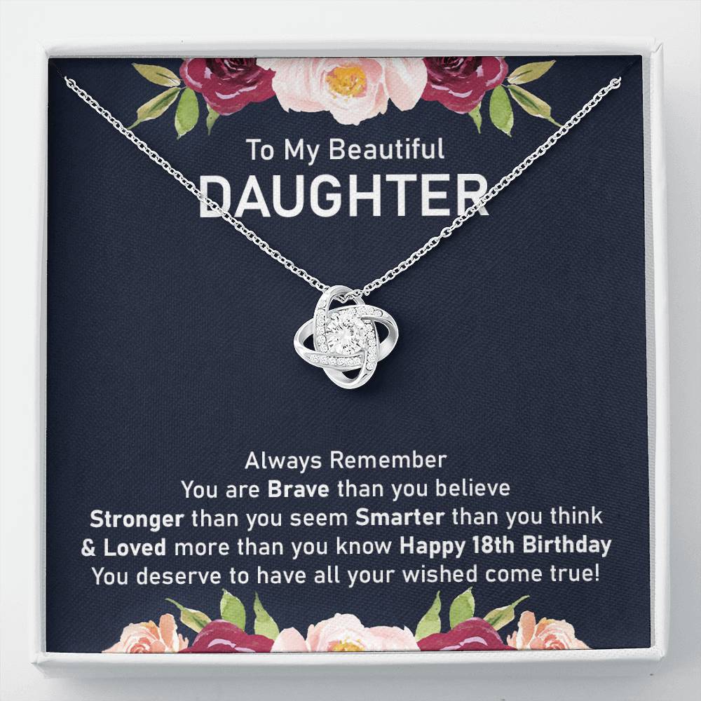 18th Birthday Necklace for Daughter Gift