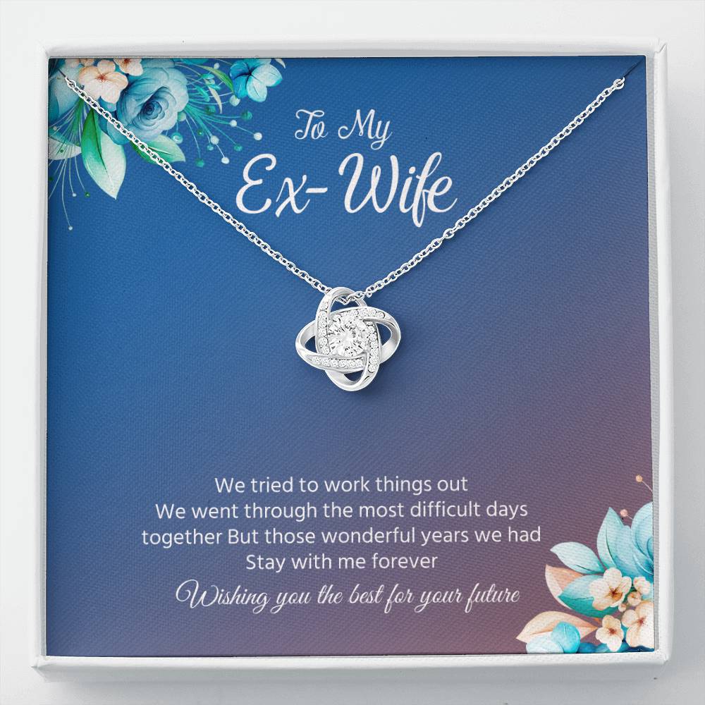 Ex-Wife Necklace Gift – Wishing You the Best Message Card