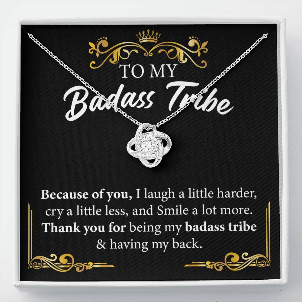 Badass Tribe Necklace Gift with Empowering Message