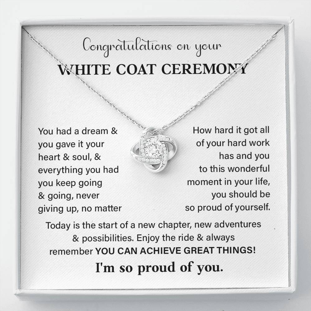 Congratulations On Your White Coat Ceremony White Coat Ceremony Congratulations Necklace New Beginnings Jewelry Meaningful Gift Supportive Gift Emotional Connection Necklace Motivational Jewelry You Are Amazing Necklace