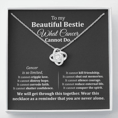 Best Friend Cancer Support Necklace Gift Box