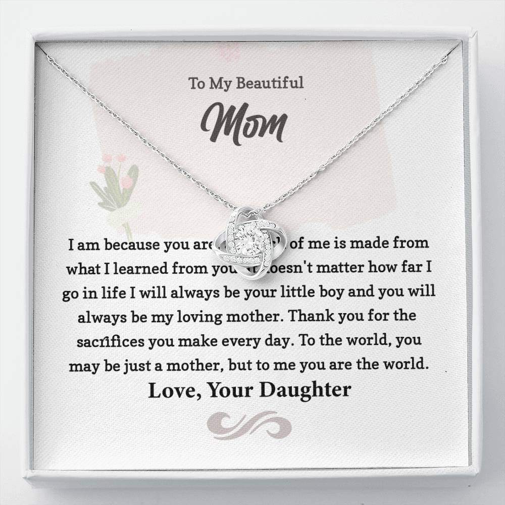 Necklace Gift from Daughter to Loving Mother