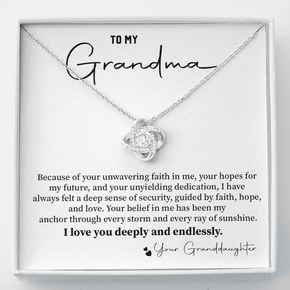 TO MY Grandma Because of your unwavering faith.