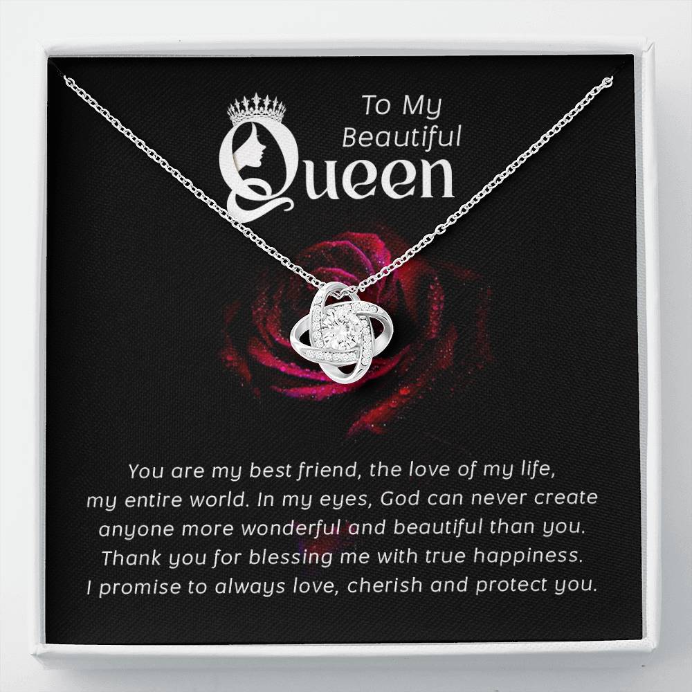 To My Queen Necklace Gift from Husband