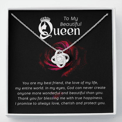 To My Queen Necklace Gift from Husband