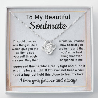 Heartfelt Necklace Gift For Soulmate With Message Card