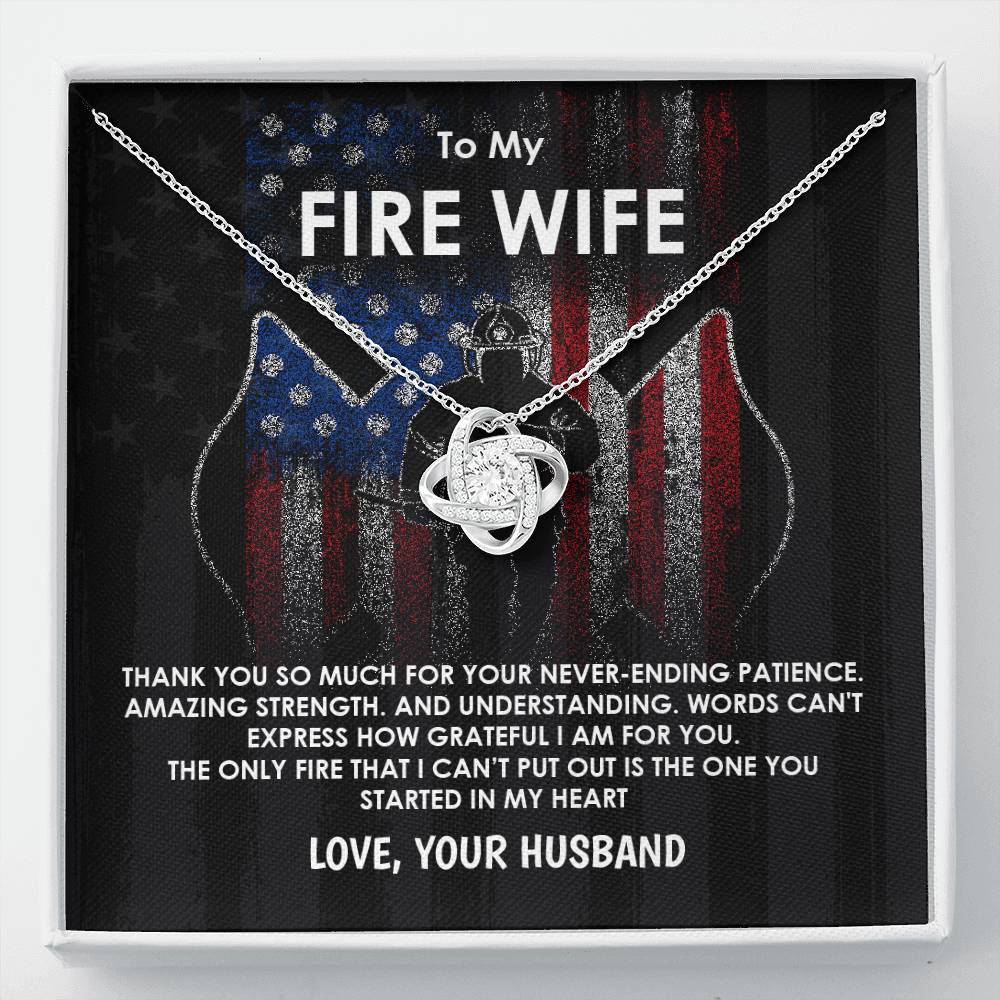 To My Fire Wife Necklace Gift from Husband