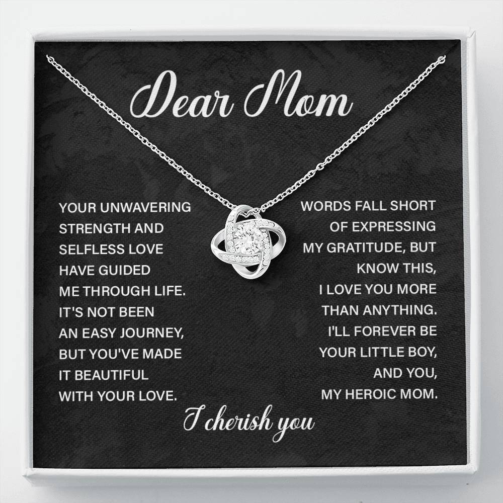 Dear Mom Dear Mom Necklace Gift Thoughtful Gift For Mom Unique Gift For Mother-child Bond Meaningful Gift For Mom Proud Son Gift For Mom Special Occasion Gift For Mom Best Mom Ever Necklace Spiritual Bond With Mom Necklace