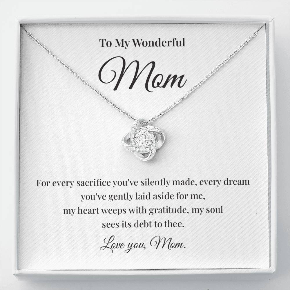 To My Wonderful Mom Best Mom Ever Necklace Spiritual Bond With Mom Necklace Wonderful Mom Necklace Gift Gift For Mom Thoughtful Gift For Mom Unique Gift For Mother-child Bond Meaningful Gift For Mom Necklace For Family Bond